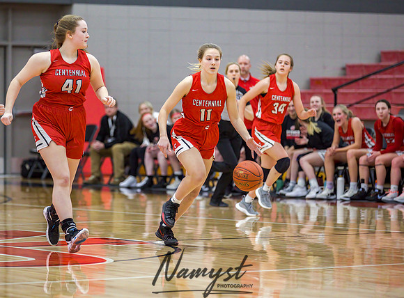 Centennial vs Andover Girls Varsity Basketball 053