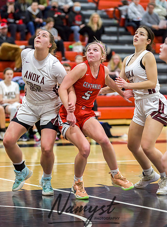 Centennial vs Anoka Girls Varsity Basketball 074