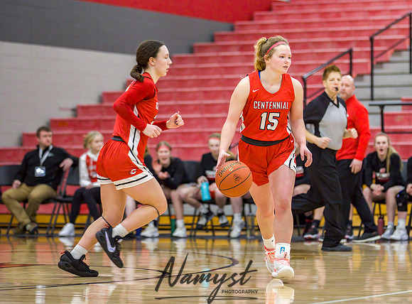 Centennial vs Andover Girls Varsity Basketball 071