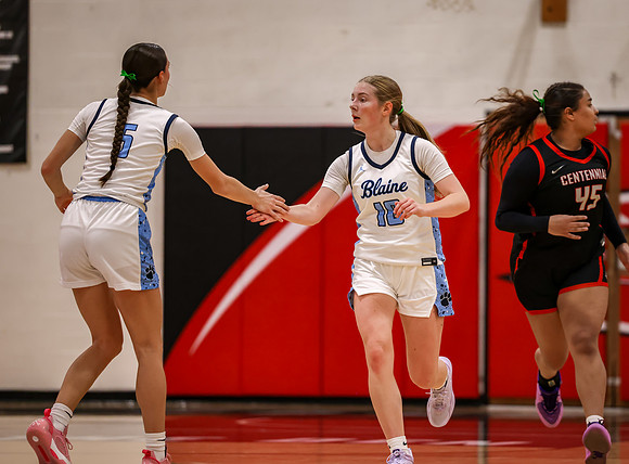 Centennial vs Blaine Girls Varsity Basketball 103