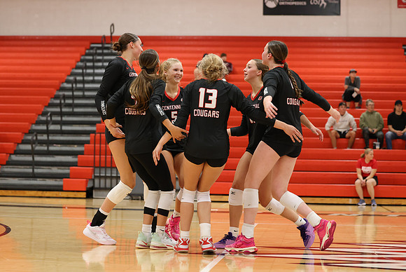 Centennial vs Cambridge-Isanti Girls Varsity Volleyball 43