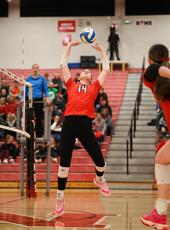 Centennial vs Anoka Girls Varsity Volleyball 210