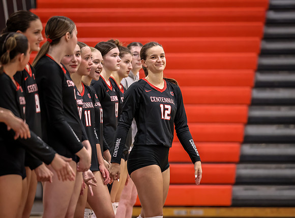 Centennial vs Coon Rapids Girls Varsity Volleyball 9