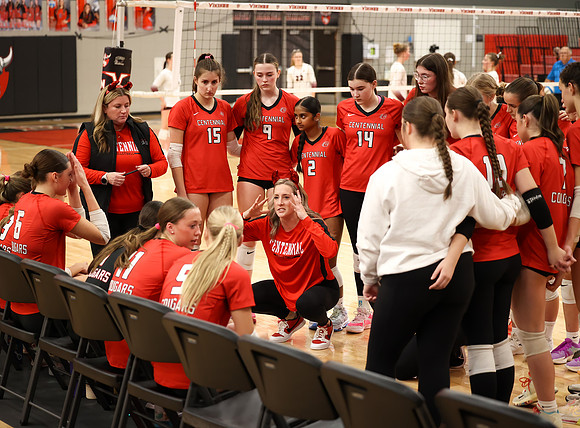 Centennial vs Anoka Girls Varsity Volleyball 198