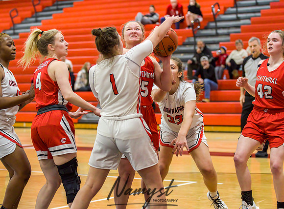 Centennial vs Coon Rapids Girls Varsity Basketball 047