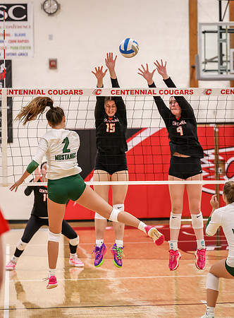 Centennial vs Mounds View Girls Varsity Volleyball 170