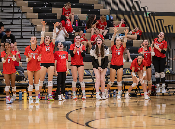 Centennial vs Andover Girls Varsity Volleyball 56