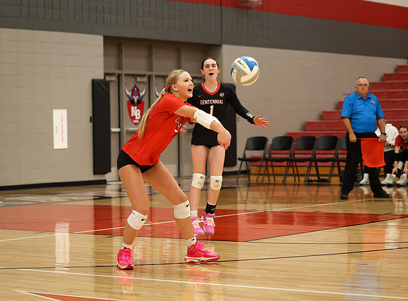 Centennial vs Anoka Girls Varsity Volleyball 389