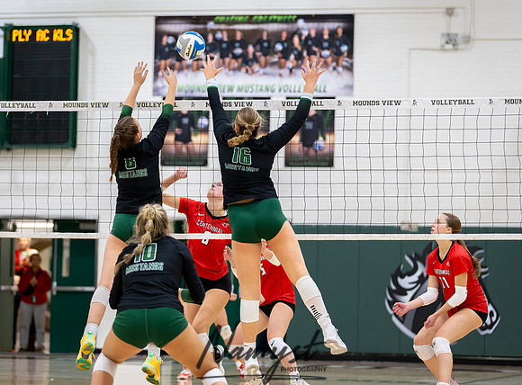 Centennial vs Mounds View Varsity Volleyball 90