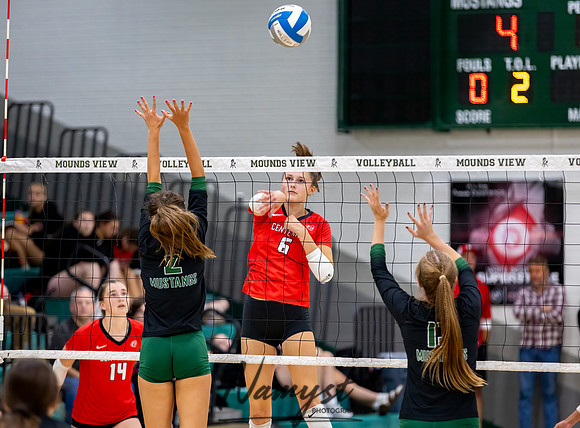 Centennial vs Mounds View Varsity Volleyball 95