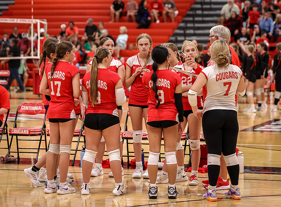 Centennial vs Mounds View Girls 9B Volleyball 33