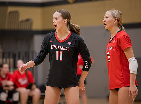 Centennial vs Andover Girls Varsity Volleyball 14