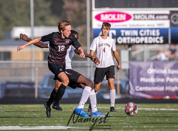 Centennial vs Elk River Varsity Soccer 89