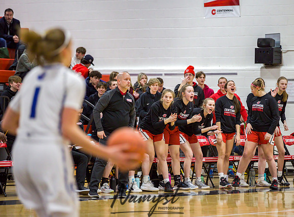Centennial vs Cambridge-Isanti Girls Varsity Basketball 058