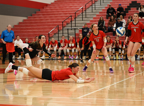 Centennial vs Anoka Girls Varsity Volleyball 182
