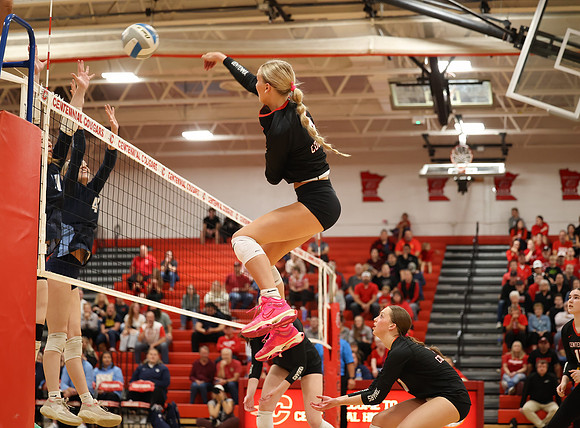 Centennial vs Blaine Girls Varsity Volleyball 56