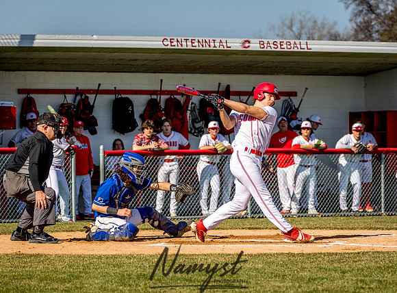 Centennial vs Rogers Varsity Baseball 114