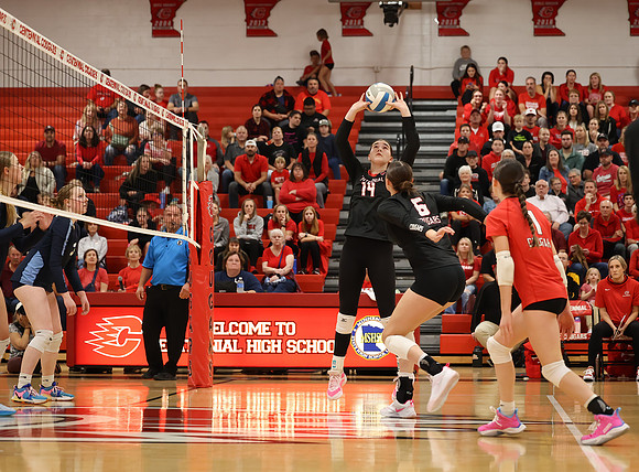 Centennial vs Blaine Girls Varsity Volleyball 20