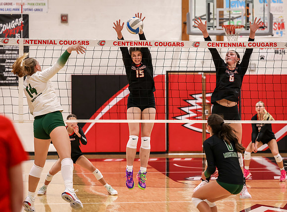 Centennial vs Mounds View Girls Varsity Volleyball 179