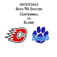 2023 09 27 Centennial vs Blaine Boys 9A