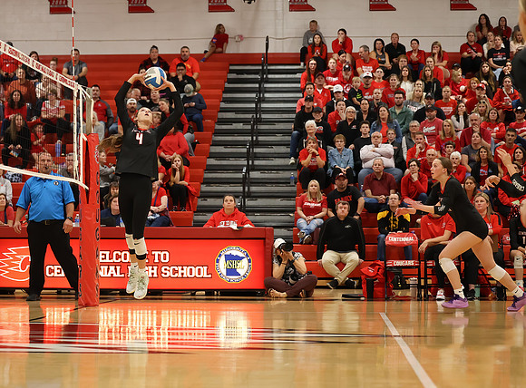 Centennial vs Blaine Girls Varsity Volleyball 62