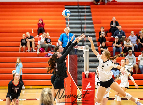 Centennial vs Andover Varsity Volleyball 108