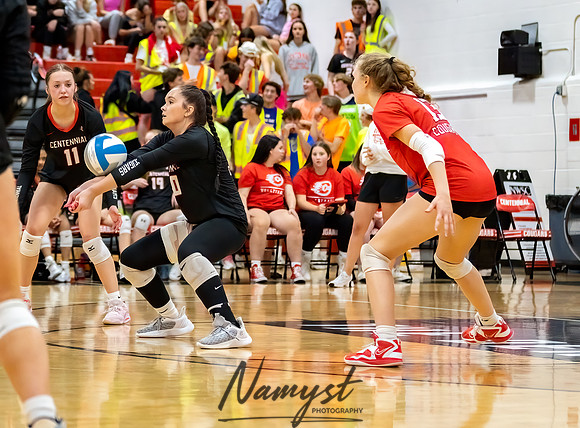 Centennial vs Andover Varsity Volleyball 147