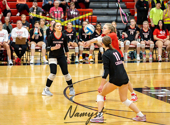 Centennial vs Andover Varsity Volleyball 180