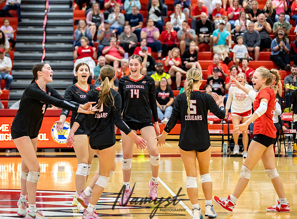 Centennial vs Andover Varsity Volleyball 214