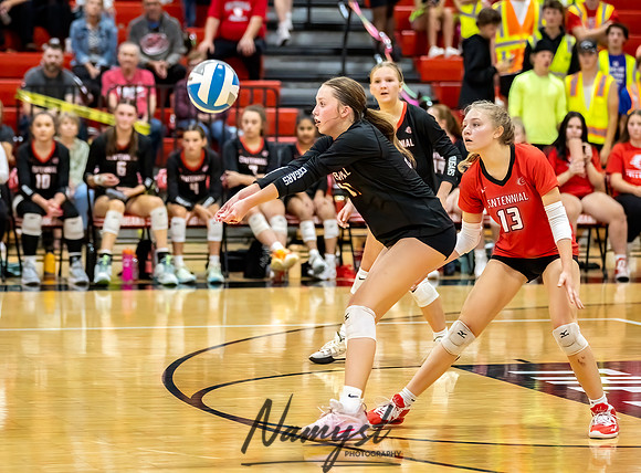 Centennial vs Andover Varsity Volleyball 217