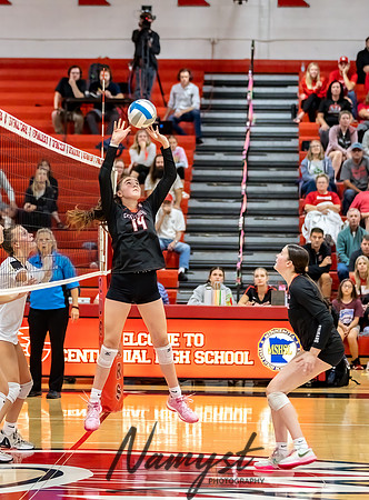 Centennial vs Andover Varsity Volleyball 219