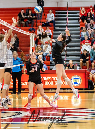 Centennial vs Andover Varsity Volleyball 221