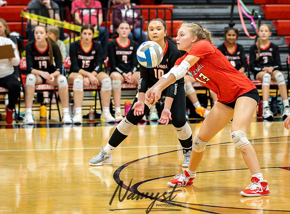 Centennial vs Andover Varsity Volleyball 243