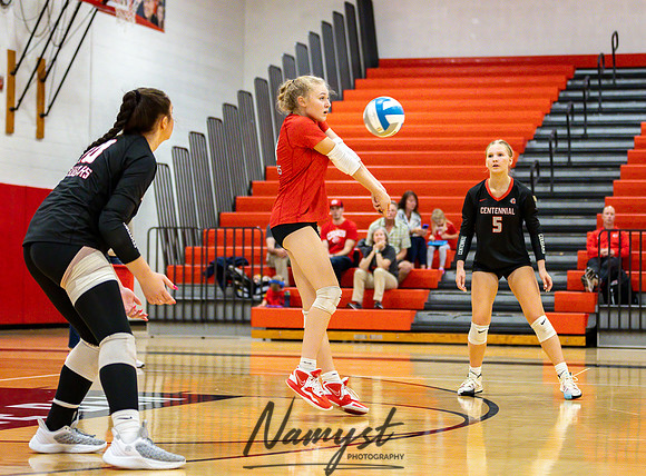 Centennial vs Andover Varsity Volleyball 288