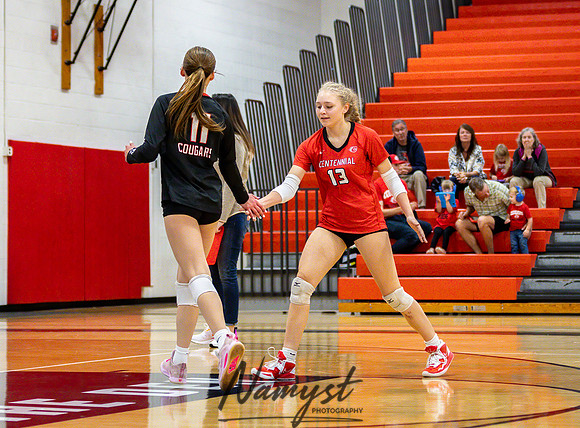 Centennial vs Andover Varsity Volleyball 49