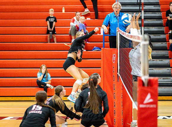 Centennial vs Andover Varsity Volleyball 74