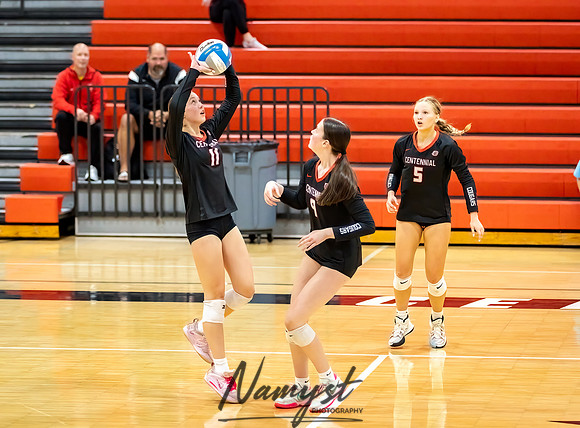 Centennial vs Andover Varsity Volleyball 85