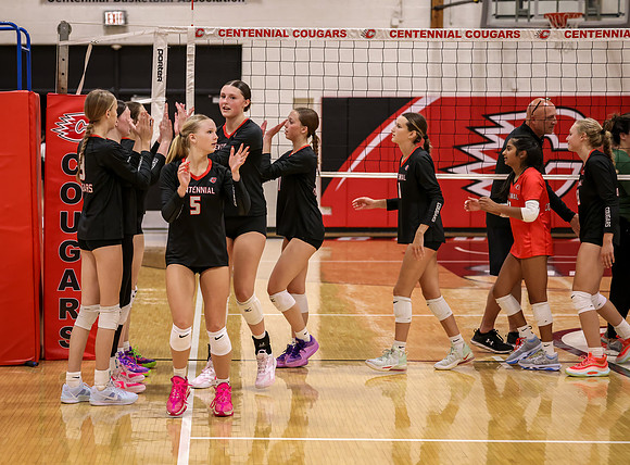 Centennial vs Mounds View Girls Varsity Volleyball 231