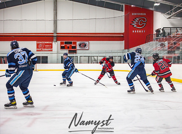 Centennial vs Blaine JV Hockey 029