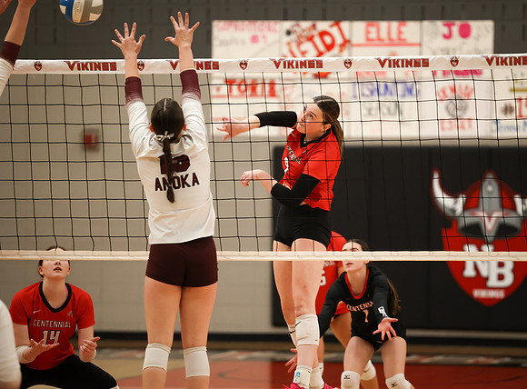 Centennial vs Anoka Girls Varsity Volleyball 249