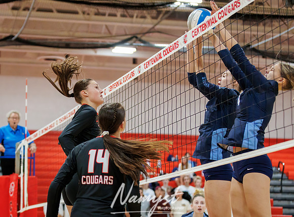 Centennial vs Blaine Girls Varsity Volleyball 29