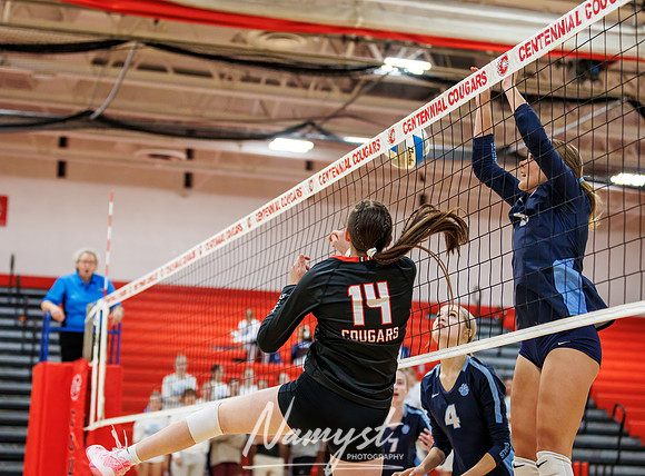 Centennial vs Blaine Girls Varsity Volleyball 31