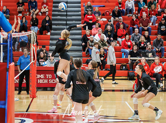 Centennial vs Blaine Girls Varsity Volleyball 34