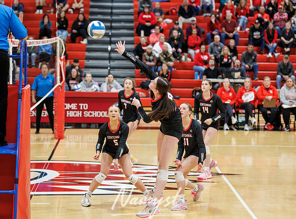 Centennial vs Blaine Girls Varsity Volleyball 39