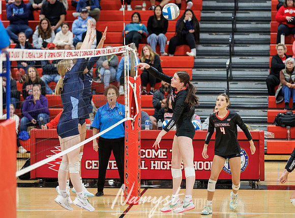 Centennial vs Blaine Girls Varsity Volleyball 46