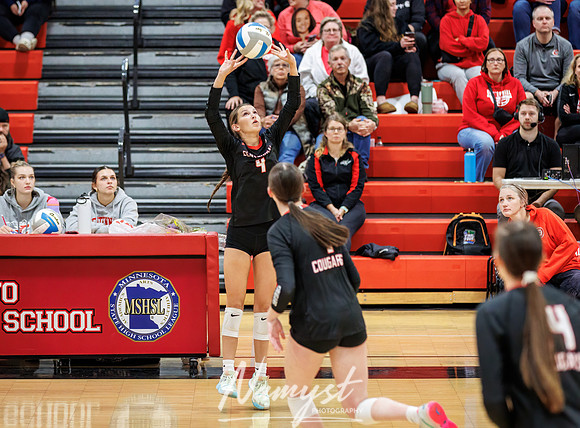 Centennial vs Blaine Girls Varsity Volleyball 49