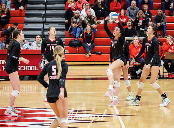 Centennial vs Blaine Girls Varsity Volleyball 51