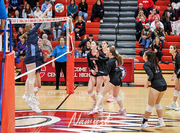 Centennial vs Blaine Girls Varsity Volleyball 52