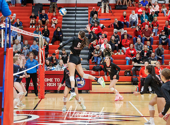 Centennial vs Blaine Girls Varsity Volleyball 59