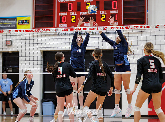Centennial vs Blaine Girls Varsity Volleyball 89